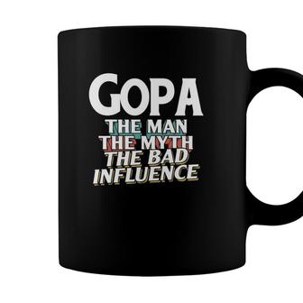 Mens Gopa Gift For The Man Myth Bad Influence Grandpa Coffee Mug - Seseable
