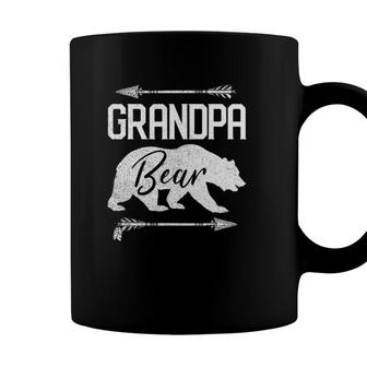 Mens Grandpa Bear Funny Fathers Day Gift Papa Men Dad Best Top Coffee Mug - Seseable