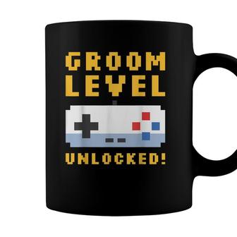 Mens Groom Level Unlocked - Bachelor Party Stag Groomsmen Getaway Coffee Mug - Seseable