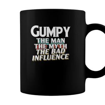 Mens Gumpy Gift For The Man Myth Bad Influence Grandpa Coffee Mug - Seseable