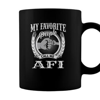 Mens My Favorite People Call Me Afi Fist Bump Nordic Grandpa Coffee Mug - Seseable