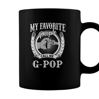Mens My Favorite People Call Me G-Pop Fist Bump Special Grandpa Coffee Mug - Seseable