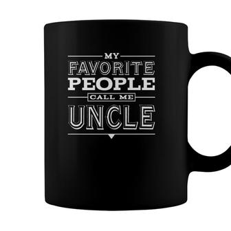 Mens My Favorite People Call Me Uncle Gift Coffee Mug - Seseable