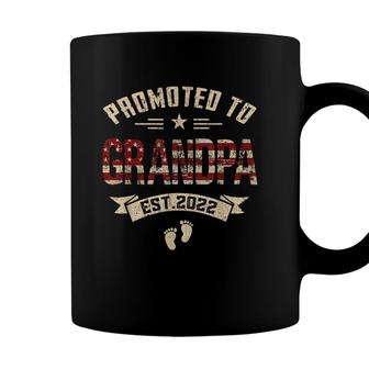 Mens New Grandpa Promoted To Grandpa Est2022 Coffee Mug - Seseable