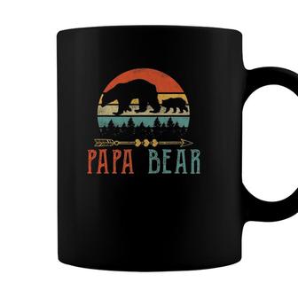 Mens Papa Bear Daddy Funny Mens Fathers Day Gift-Idea Coffee Mug - Seseable