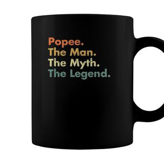 Mens Popee Man Myth Legend Father Dad Uncle Gift Idea Tee Coffee Mug - Seseable