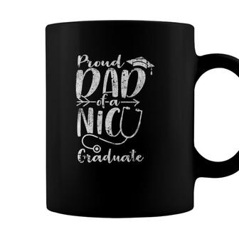 Mens Proud Dad Nicu Graduate Funny Newborn Nurse Gift Coffee Mug - Seseable