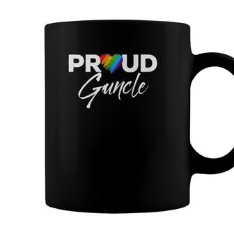 Mens Proud Guncle Gay Pride Month Lgbtq Coffee Mug - Seseable