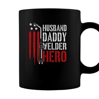 Mens Proud Welding Husband Daddy Welder Hero Weld Fathers Day Coffee Mug - Seseable