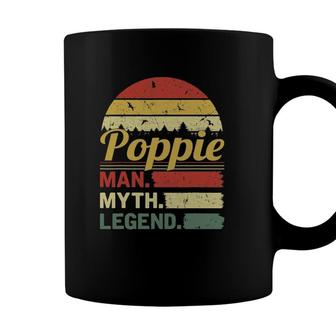 Mens Retro Vintage Poppie Man Myth Legend Outfit Fathers Day Coffee Mug - Seseable