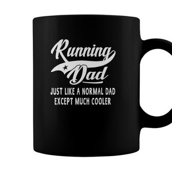 Mens Running Dad Fathers Day Gift Father Men Runner Coffee Mug - Seseable