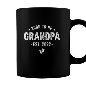 Mens Soon To Be Grandpa 2022 Promoted To Grandfather New Grandpa Coffee Mug - Seseable