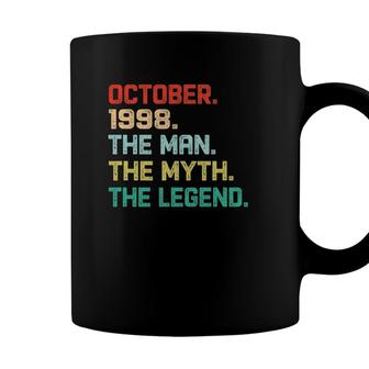 Mens The Man Myth Legend October 1998 Birthday Gift 23 Years Old Coffee Mug - Seseable