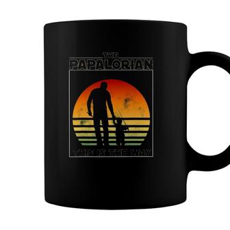 Mens The Papalorian Fathers Day Dad And Son Fishing Funny Gift Coffee Mug - Seseable
