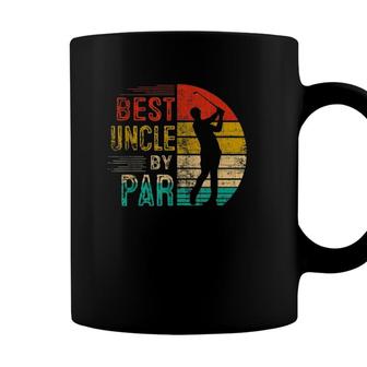Mens Vintage Best Uncle By Par Lover Golf Gifts For Golfer Coffee Mug - Seseable