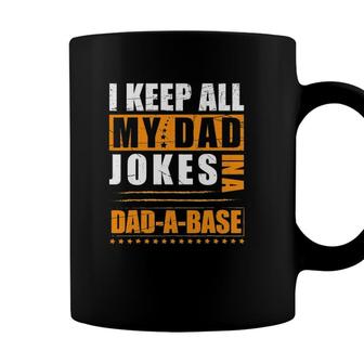 Mens Vintage Dad Jokes Happy Fathers Day For The Best Dad Ever Coffee Mug - Seseable