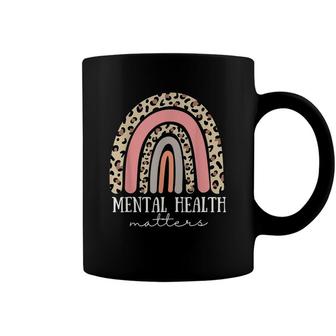 Mental Health Matters Rainbow Leopard Health Awareness Coffee Mug - Seseable