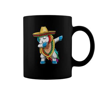 Mexican Unicorn Cinco De Mayo Dabbing Unicorn Funny Fiesta Coffee Mug - Seseable