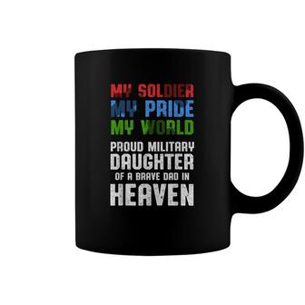 Military Daughter Freedom Memorial Day Coffee Mug - Seseable