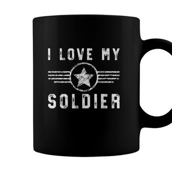 Military Wife Gift I Love My Soldier Husband Deployment Coffee Mug - Seseable