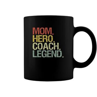 Mom Hero Coach Legend Vintage Retro Coffee Mug | Mazezy