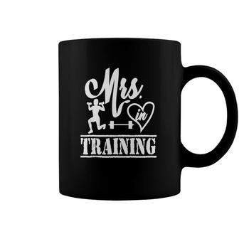 Mrs In Training Wedding Bride Soon To Be Workout Fitness Coffee Mug | Mazezy