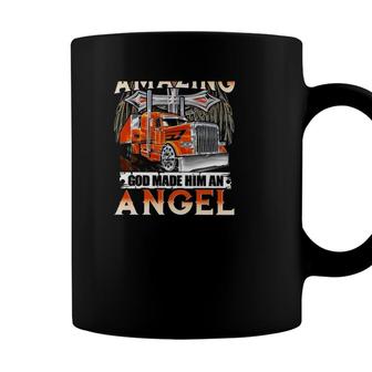 My Daddy Was So Amazing God Made Him An Angel Truck Back Version Coffee Mug - Seseable