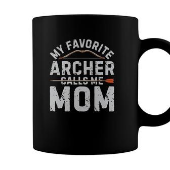 My Favorite Archer Calls Me Mom Funny Archery Mothers Day Coffee Mug | Seseable UK