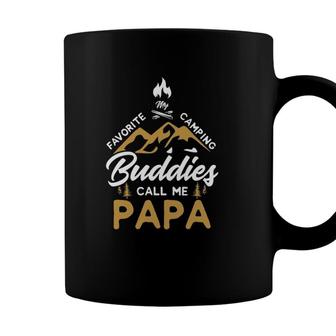 My Favorite Camping Buddies Call Me Papa Camping Camper Coffee Mug - Seseable