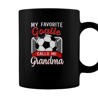 My Favorite Goalie Calls Me Grandma Soccer Player Coffee Mug - Seseable