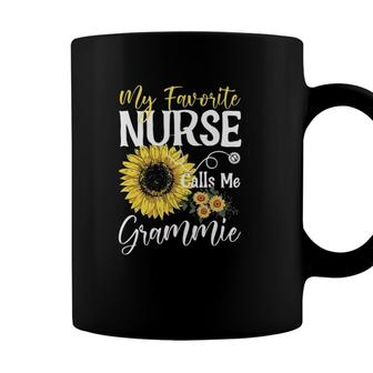 My Favorite Nurse Calls Me Grammie Cute Sunflower Coffee Mug - Seseable