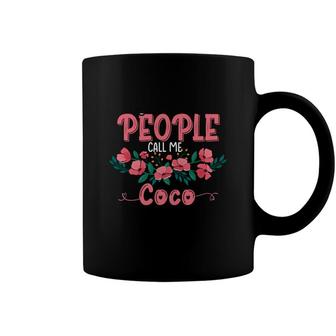 My Favorite People Call Me Coco Grandma Floral Mothers Day Coffee Mug - Seseable