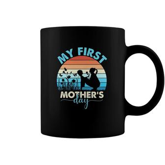 My First Mothers Day Vintage Retro Coffee Mug | Mazezy
