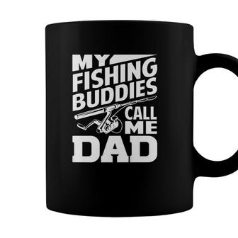 My Fishing Buddies Call Me Dad Fishing Rod Version Coffee Mug - Seseable