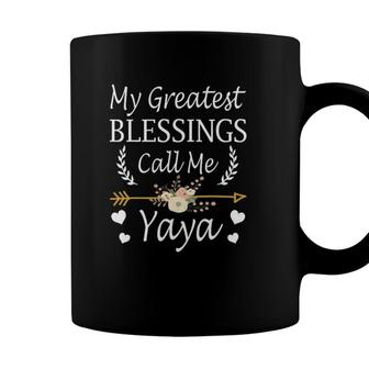 My Greatest Blessings Call Me Yaya Cute Mothers Day Coffee Mug - Seseable