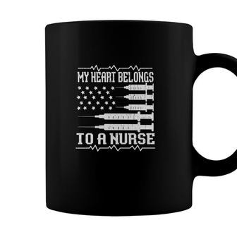 My Heart Belongs In To A Nurse Graphics New 2022 Coffee Mug - Seseable