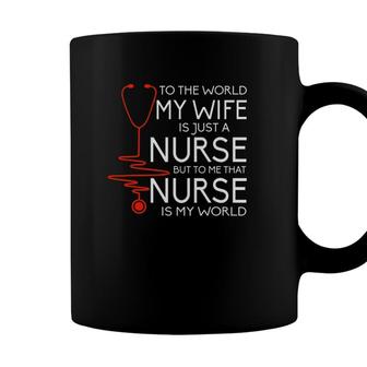 My Wife Is A Nurse Proud Nurses Husband Coffee Mug - Seseable