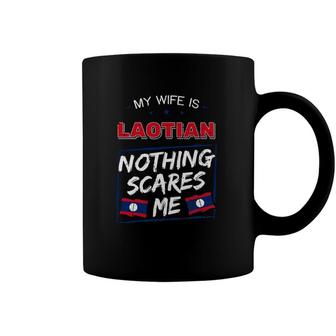 My Wife Is Laotian Laos Lao Heritage Proud Roots Flag Pride Coffee Mug | Mazezy