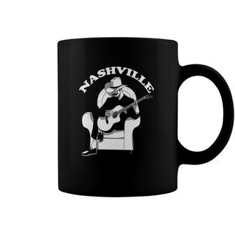 Nashville Country Music Guitar Player Cowboy City Gift Coffee Mug | Mazezy AU