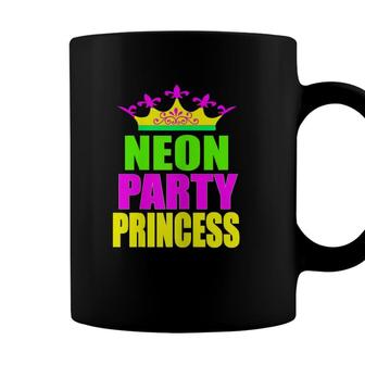 Neon Party Princess Girls Birthday Party Coffee Mug - Seseable