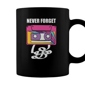 Never Forget 80S 90S Colorful Mixtape Retro Style Music Coffee Mug - Seseable