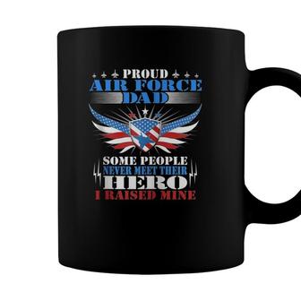Never Meet Their Hero Proud Air Force Dad Military Father Zip Coffee Mug - Seseable