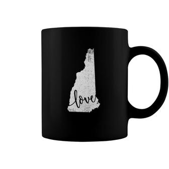 New Hampshire Home Lovevintage State Outline Coffee Mug | Mazezy