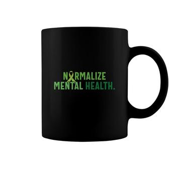 Normalize Mental Health Awareness Pastel Green Coffee Mug - Seseable