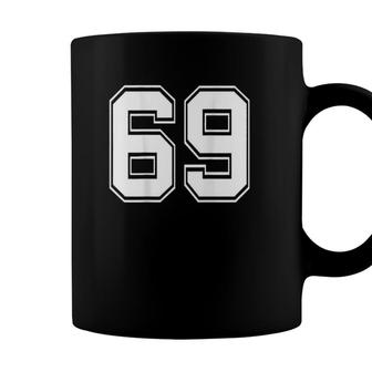 Number 69 Football Baseball Soccer Jersey Uniform Coffee Mug - Seseable