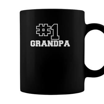 Number One Grandpa - No 1 Best Papaw Grandad Gramps Mens Coffee Mug - Seseable