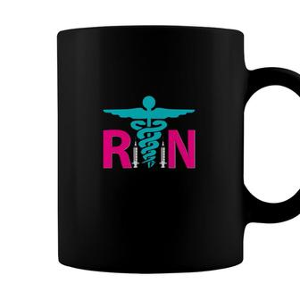 Nursing Practice Rn Nurse Blue And Pink Coffee Mug - Seseable