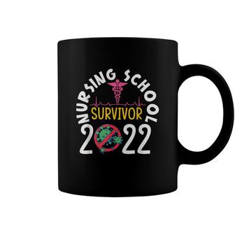Nursing School Survivor 2022 Rn Nurse Grad Student Coffee Mug - Seseable
