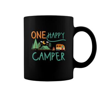 One Happy Camper First Birthday Camping Matching Coffee Mug - Seseable