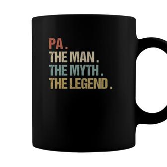 Pa The Man Myth Legend Funny Father Dad Christmas Gift Coffee Mug - Seseable